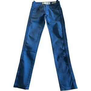 Authentic Off-White Bold Blue Skinny Jeans - Designer Streetwear Size 26 EUC